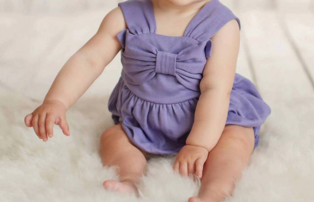 NEW LEMON LOVES LAYETTE baby girls' bow bubble and headband set in lilac